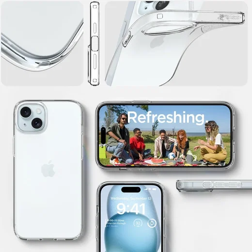 Spigen Liquid Crystal Apple iPhone 15 Hoesje Transparant afbeelding 7