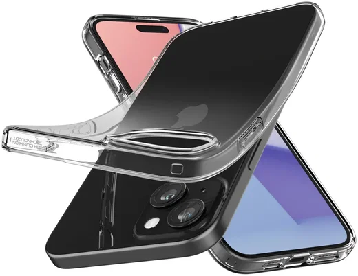 Spigen Liquid Crystal Apple iPhone 15 Hoesje Transparant afbeelding 2
