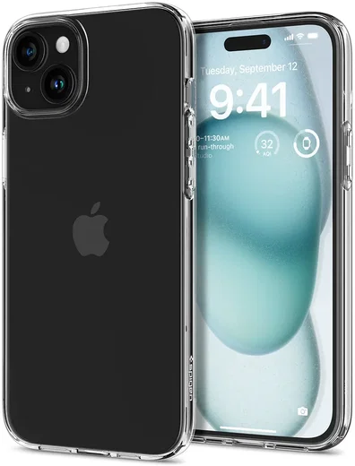 Spigen Liquid Crystal Apple iPhone 15 Hoesje Transparant afbeelding 1
