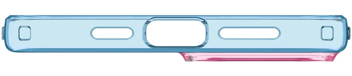 Spigen Liquid Crystal Apple iPhone 15 Hoesje Back Cover Blauw Roze afbeelding 10