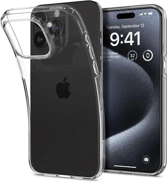 Spigen Liquid Crystal Apple iPhone 15 Pro Hoesje Transparant