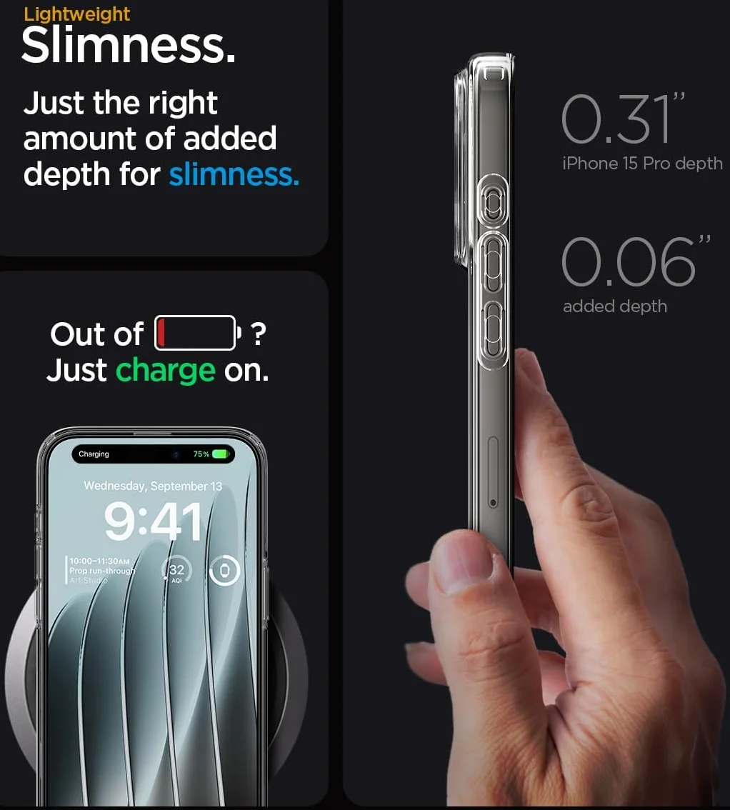 Spigen Liquid Crystal Apple iPhone 15 Pro Hoesje Transparant afbeelding 2