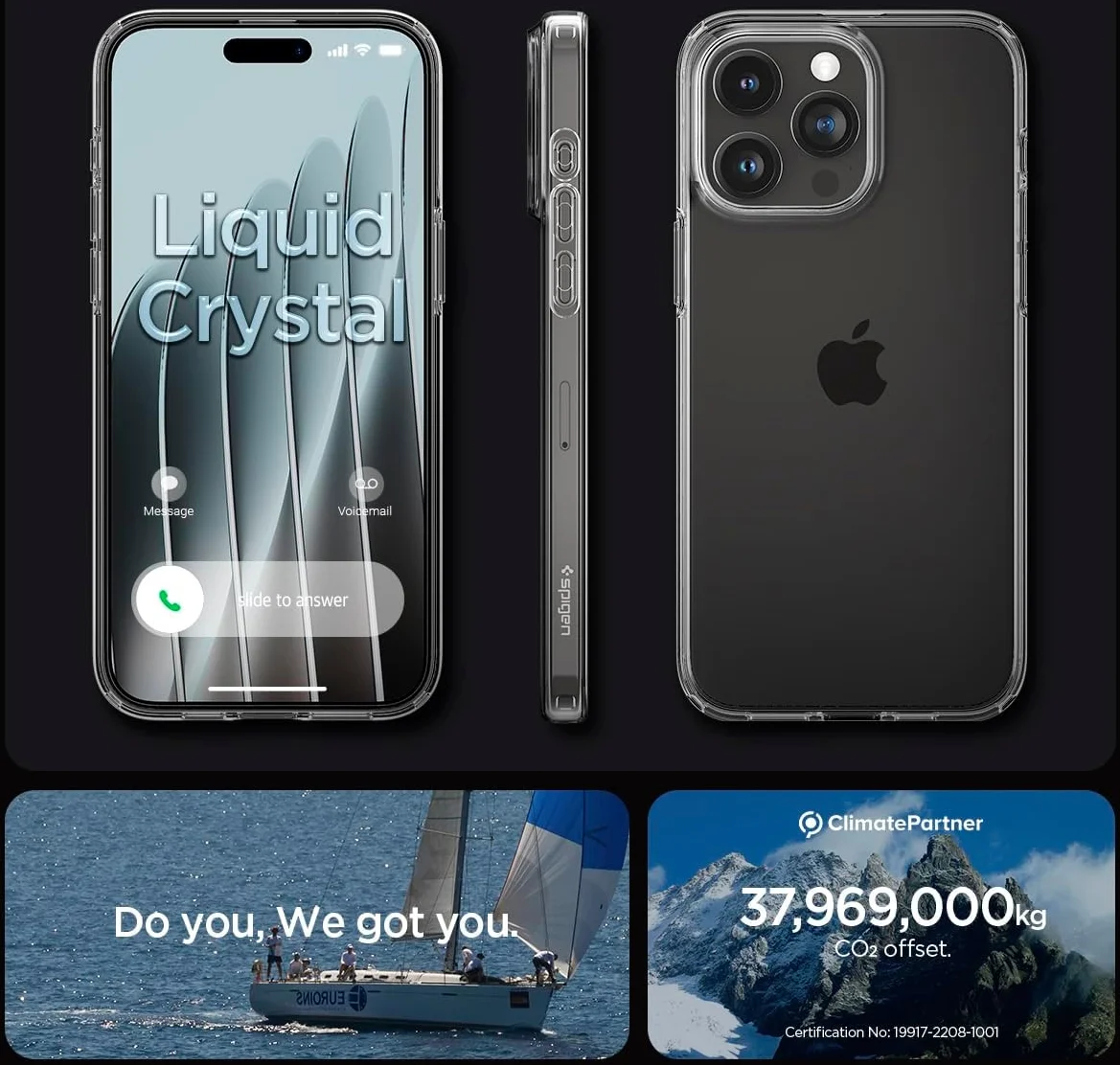 Spigen Liquid Crystal Apple iPhone 15 Pro Hoesje Transparant afbeelding 6