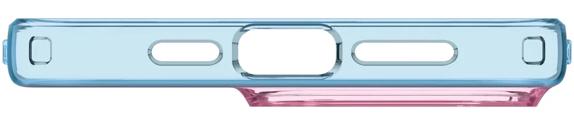 Spigen Liquid Crystal iPhone 15 Pro Hoesje Back Cover Blauw Roze afbeelding 10