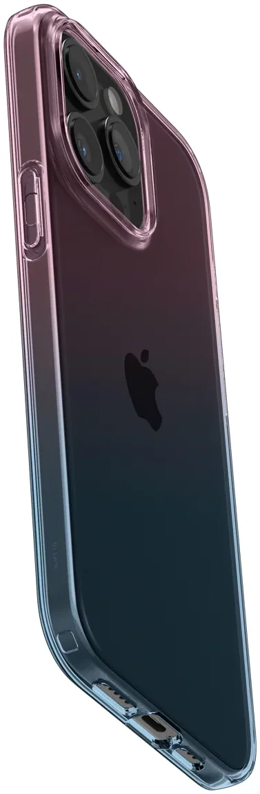 Spigen Liquid Crystal iPhone 15 Pro Hoesje Back Cover Blauw Roze afbeelding 7