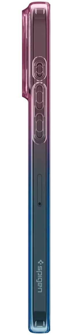 Spigen Liquid Crystal iPhone 15 Pro Hoesje Back Cover Blauw Roze afbeelding 9