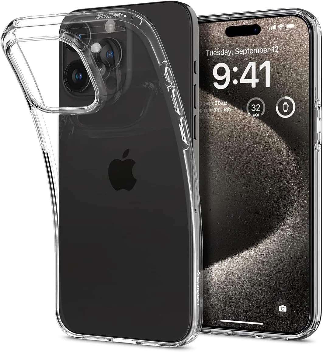 Spigen Liquid Crystal iPhone 15 Pro Max Hoesje Transparant afbeelding 1
