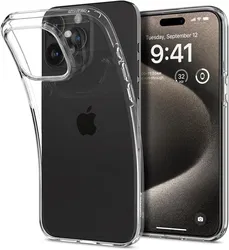 Spigen Liquid Crystal iPhone 15 Pro Max Hoesje Transparant afbeelding