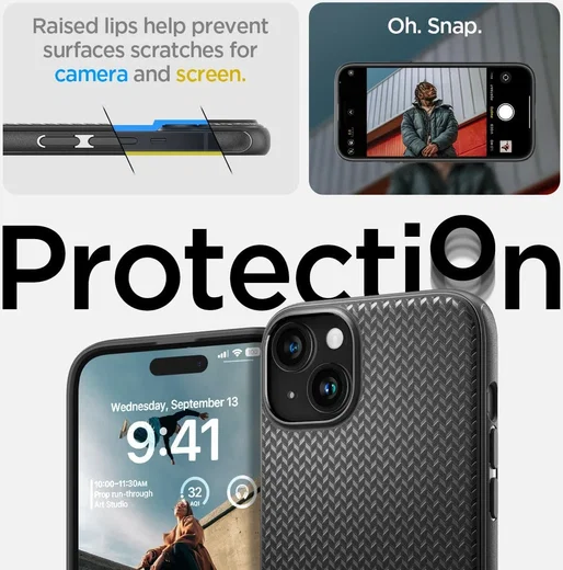 Spigen Mag Armor Apple iPhone 15 Hoesje MagSafe Back Cover Zwart afbeelding 5