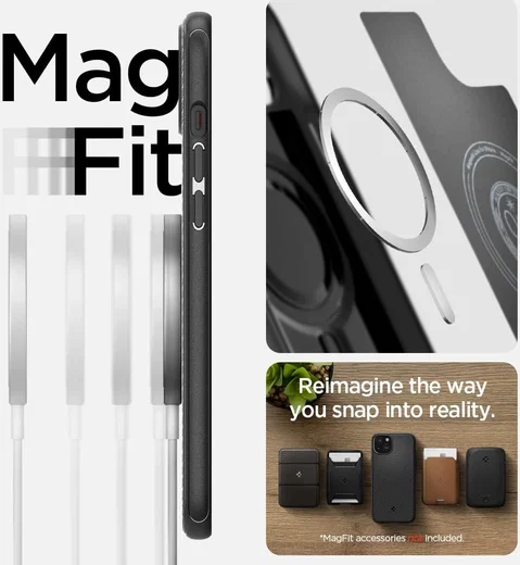 Spigen Mag Armor Apple iPhone 15 Hoesje MagSafe Back Cover Zwart afbeelding 6