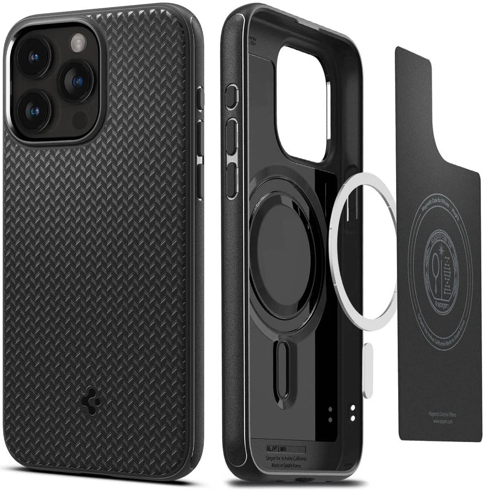 Spigen Mag Armor Apple iPhone 15 Pro Max Hoesje MagSafe Zwart afbeelding 1