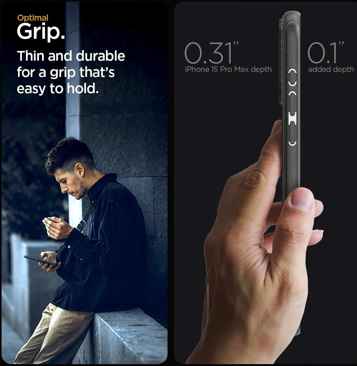 Spigen Mag Armor Apple iPhone 15 Pro Max Hoesje MagSafe Zwart afbeelding 12