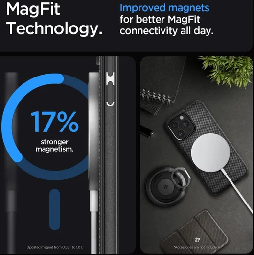 Spigen Mag Armor Apple iPhone 15 Pro Max Hoesje MagSafe Zwart afbeelding 13