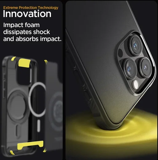 Spigen Rugged Armor Apple iPhone 15 Pro Max Hoesje MagSafe Zwart afbeelding 4