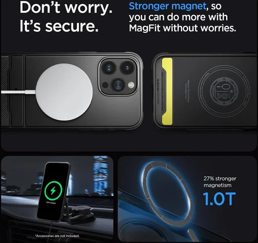Spigen Rugged Armor Apple iPhone 15 Pro Max Hoesje MagSafe Zwart afbeelding 5