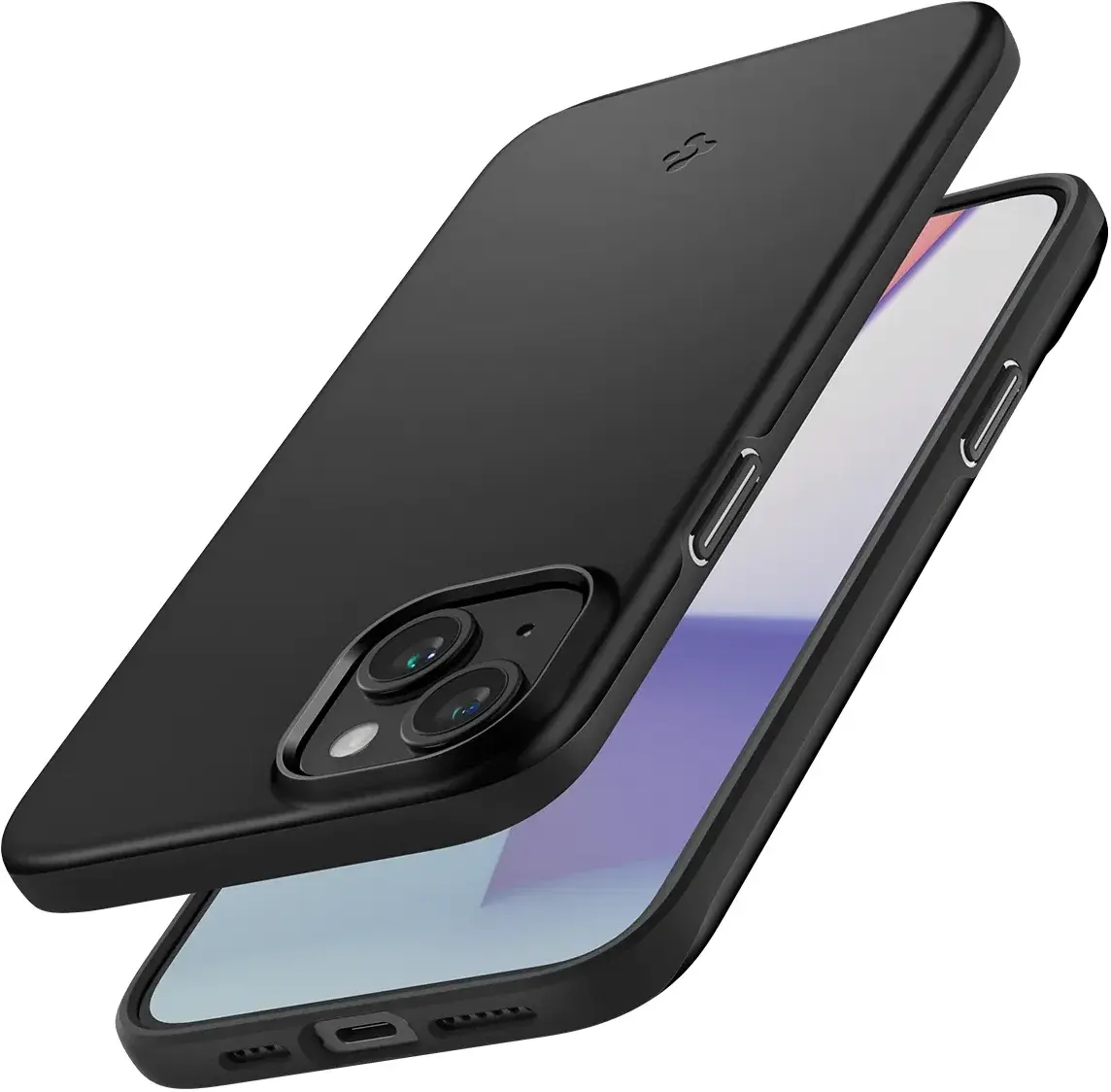 Spigen Thin Fit Apple iPhone 15 Hoesje Back Cover Zwart afbeelding 11