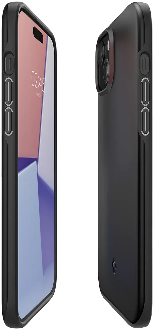 Spigen Thin Fit Apple iPhone 15 Plus Hoesje Back Cover Zwart afbeelding 9
