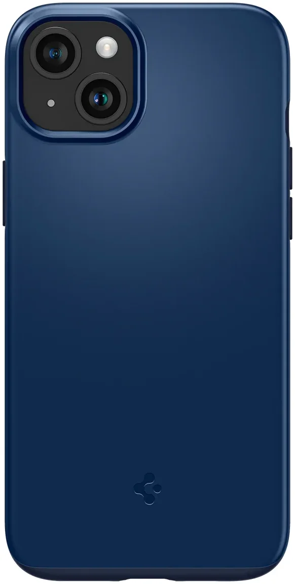 Spigen Thin Fit Apple iPhone 15 Plus Hoesje Back Cover Blauw afbeelding 11