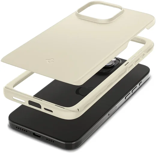 Spigen Thin Fit Apple iPhone 15 Pro Hoesje Back Cover Beige afbeelding 9