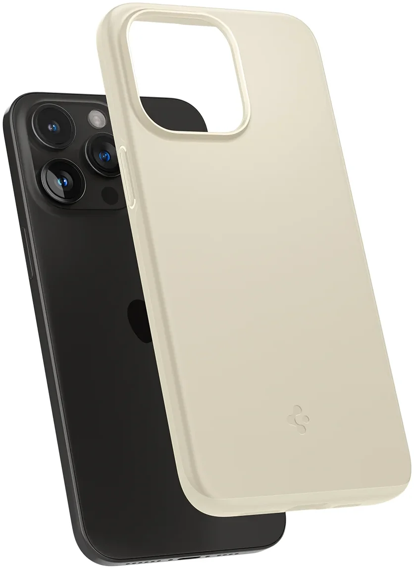 Spigen Thin Fit Apple iPhone 15 Pro Hoesje Back Cover Beige afbeelding 12
