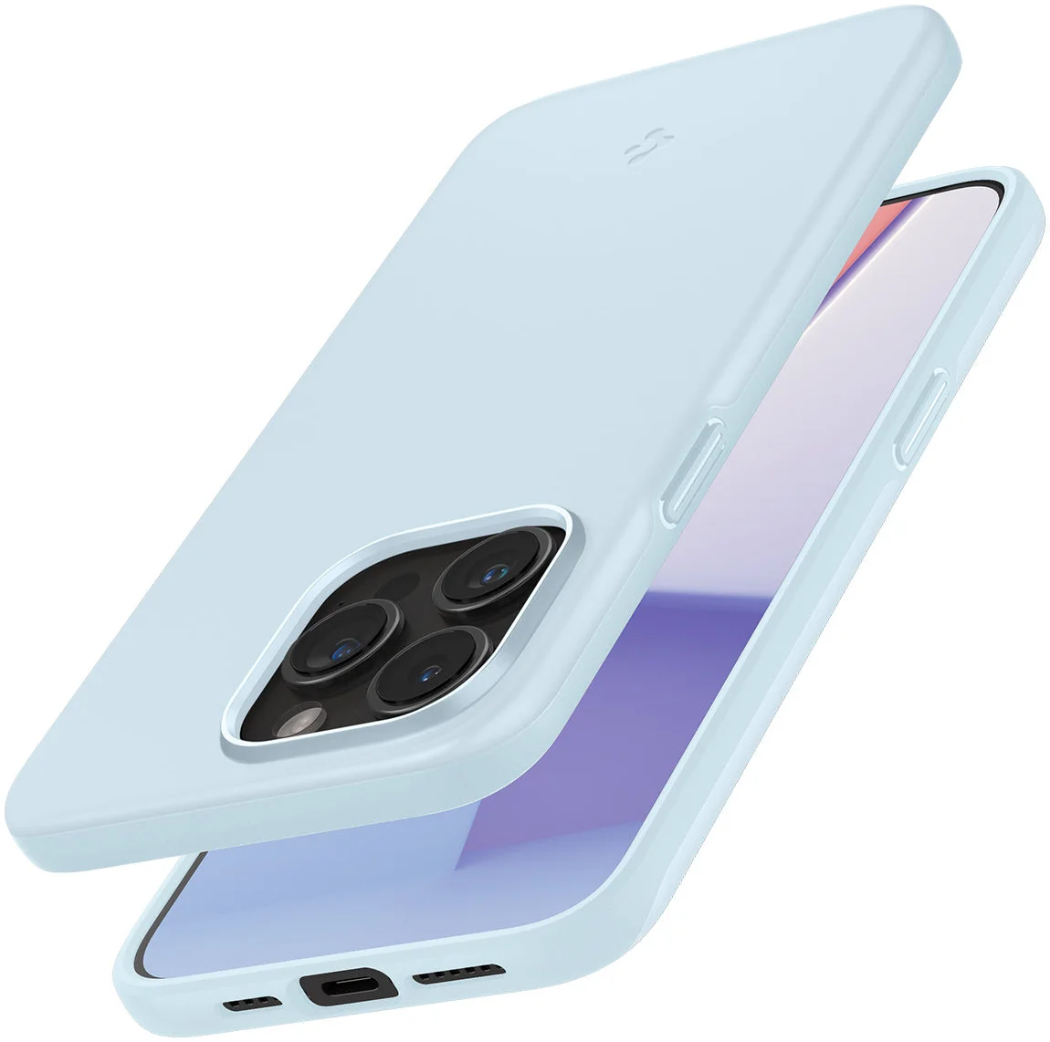 Spigen Thin Fit Apple iPhone 15 Pro Max Hoesje Back Cover Blauw afbeelding 9