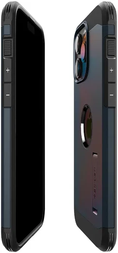 Spigen Tough Armor MagSafe Apple iPhone 15 Pro Hoesje Metal Slate afbeelding 13