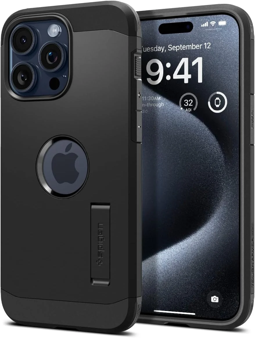 Spigen Tough Armor MagSafe Apple iPhone 15 Pro Max Hoesje Zwart afbeelding 1