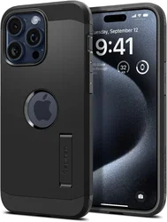Spigen Tough Armor MagSafe Apple iPhone 15 Pro Max Hoesje Zwart afbeelding