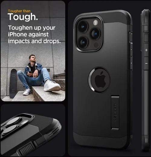 Spigen Tough Armor MagSafe Apple iPhone 15 Pro Max Hoesje Zwart afbeelding 3