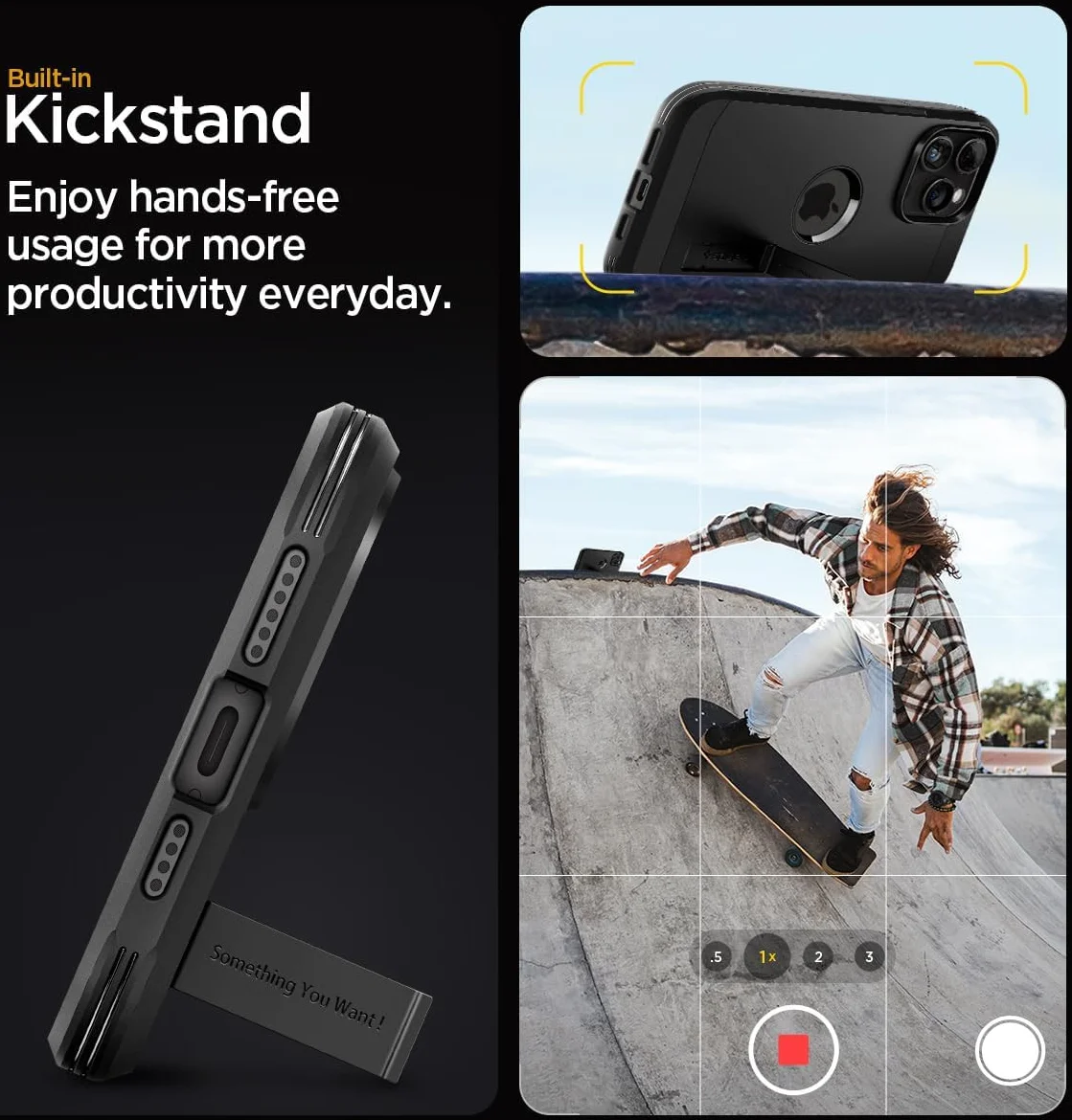 Spigen Tough Armor MagSafe Apple iPhone 15 Pro Max Hoesje Zwart afbeelding 4