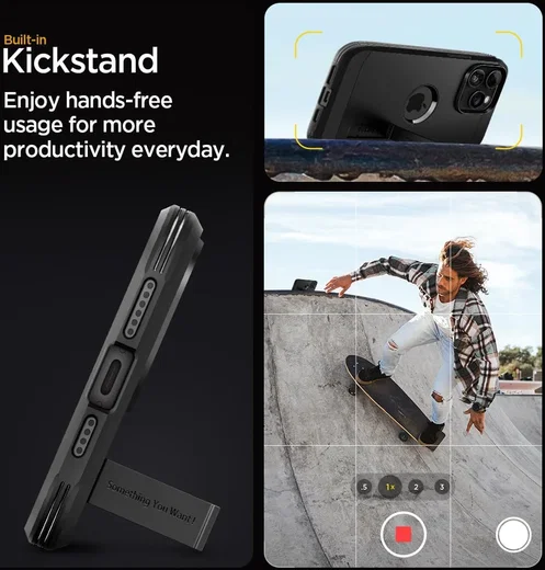 Spigen Tough Armor MagSafe Apple iPhone 15 Pro Max Hoesje Zwart afbeelding 4
