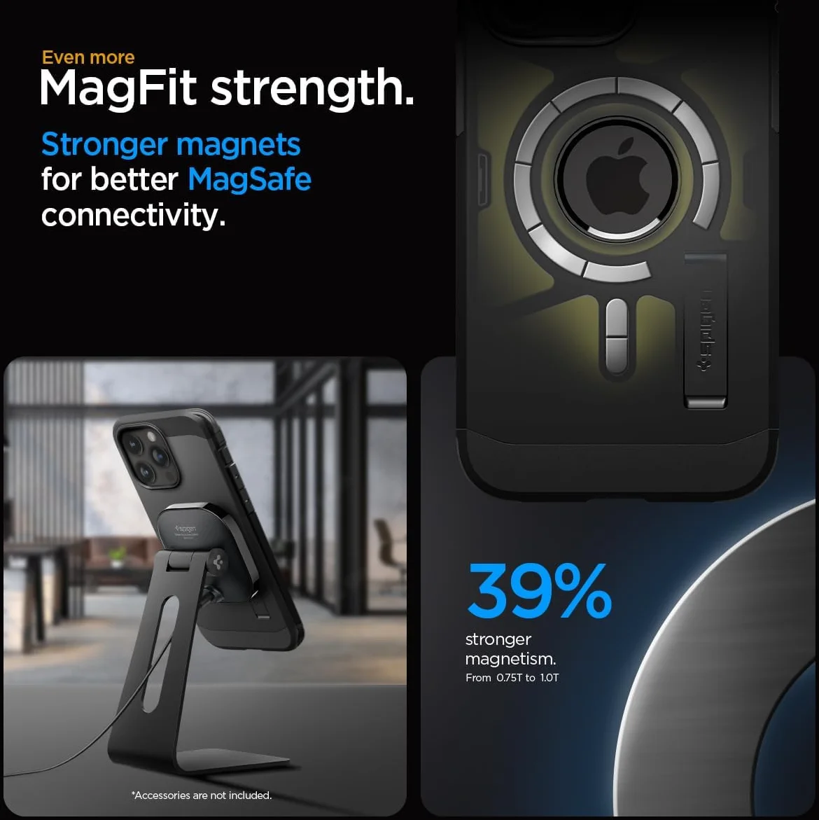 Spigen Tough Armor MagSafe Apple iPhone 15 Pro Max Hoesje Zwart afbeelding 6