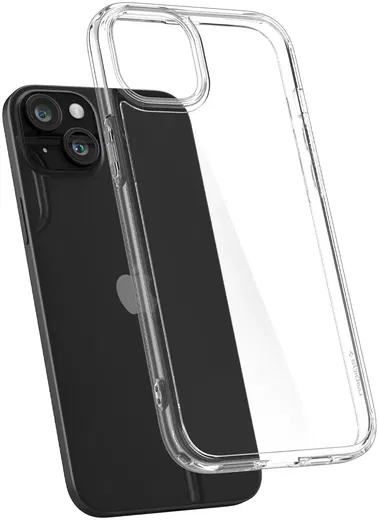 Spigen Ultra Hybrid Apple iPhone 15 Hoesje Back Cover Transparant afbeelding 8
