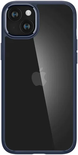 Spigen Ultra Hybrid Apple iPhone 15 Plus Hoesje Back Cover Blauw afbeelding 13