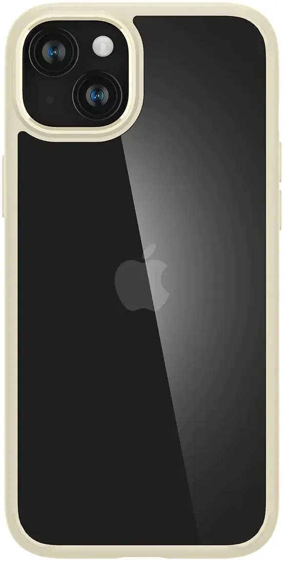 Spigen Ultra Hybrid Apple iPhone 15 Plus Hoesje Back Cover Beige afbeelding 6
