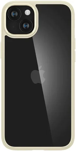 Spigen Ultra Hybrid Apple iPhone 15 Plus Hoesje Back Cover Beige afbeelding 6