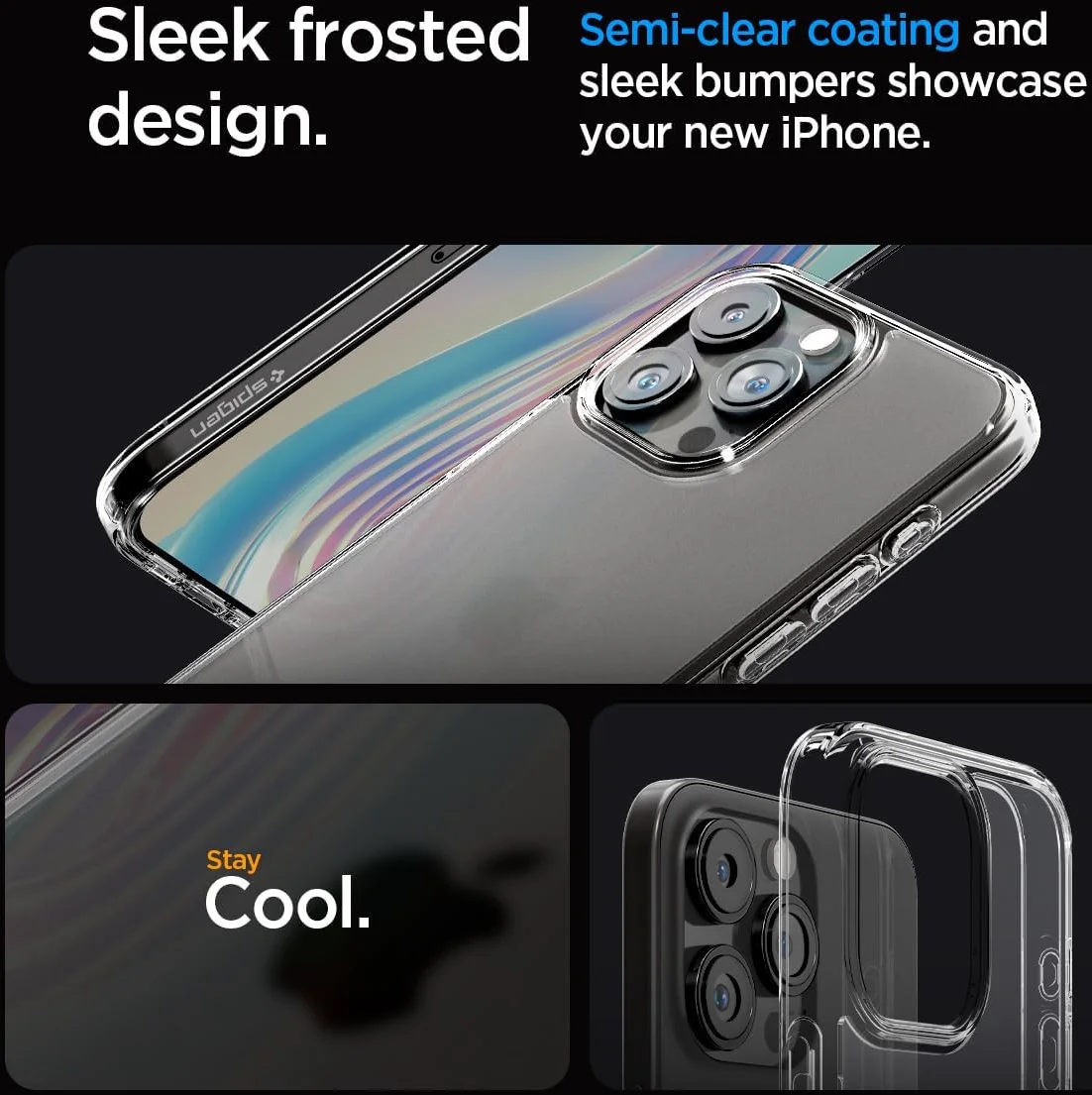 Spigen Ultra Hybrid Apple iPhone 15 Pro Hoesje Back Cover Frost Clear afbeelding 5
