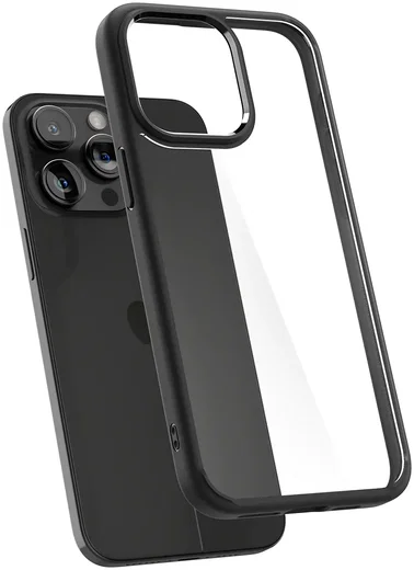 Spigen Ultra Hybrid Apple iPhone 15 Pro Hoesje Back Cover Matte Zwart afbeelding 3