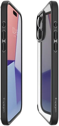 Spigen Ultra Hybrid Apple iPhone 15 Pro Hoesje Back Cover Matte Zwart afbeelding 6