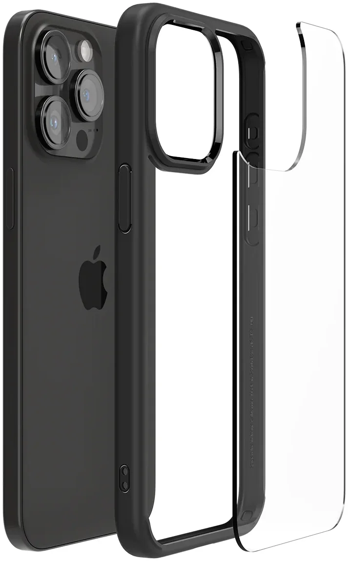Spigen Ultra Hybrid Apple iPhone 15 Pro Hoesje Back Cover Matte Zwart afbeelding 7