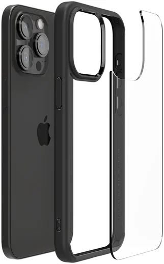Spigen Ultra Hybrid Apple iPhone 15 Pro Hoesje Back Cover Matte Zwart afbeelding 7