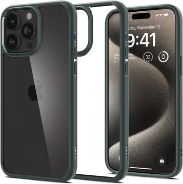 Spigen Ultra Hybrid Apple iPhone 15 Pro Max Hoesje Groen