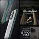 Spigen Ultra Hybrid Apple iPhone 15 Pro Max Hoesje Groen afbeelding 8