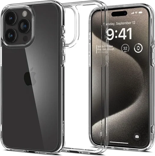Spigen Ultra Hybrid Apple iPhone 15 Pro Max Hoesje Transparant afbeelding 1