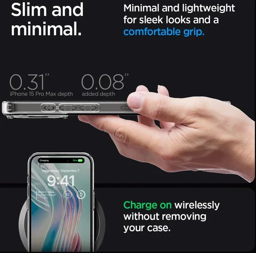 Spigen Ultra Hybrid Apple iPhone 15 Pro Max Hoesje Transparant afbeelding 4