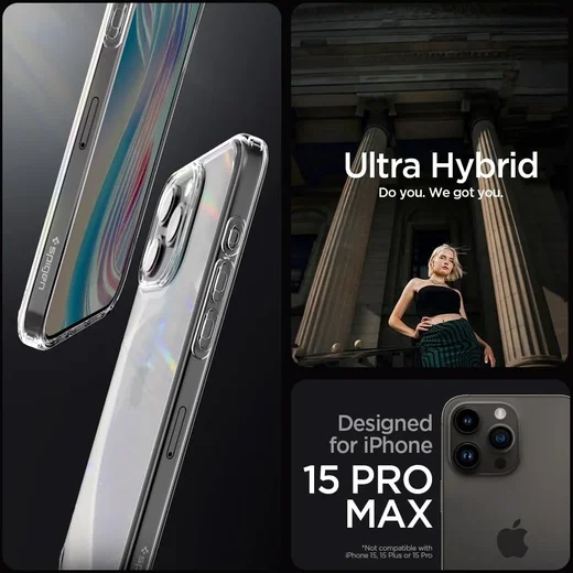Spigen Ultra Hybrid Apple iPhone 15 Pro Max Hoesje Transparant afbeelding 8