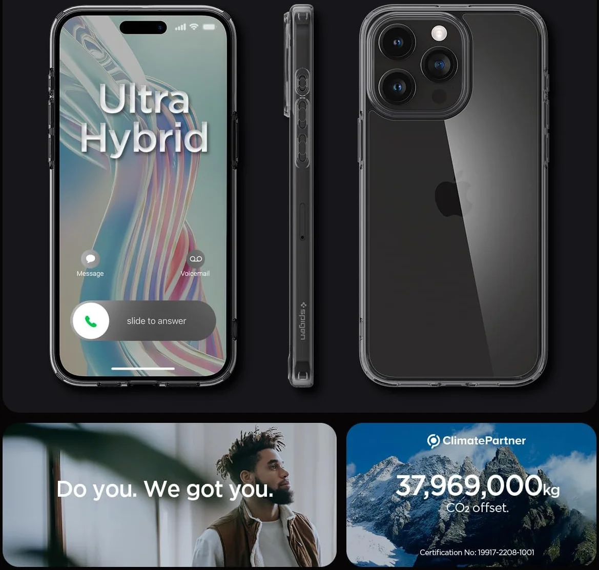 Spigen Ultra Hybrid Apple iPhone 15 Pro Max Hoesje Frost Clear afbeelding 7