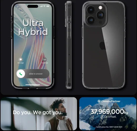 Spigen Ultra Hybrid Apple iPhone 15 Pro Max Hoesje Frost Clear afbeelding 7