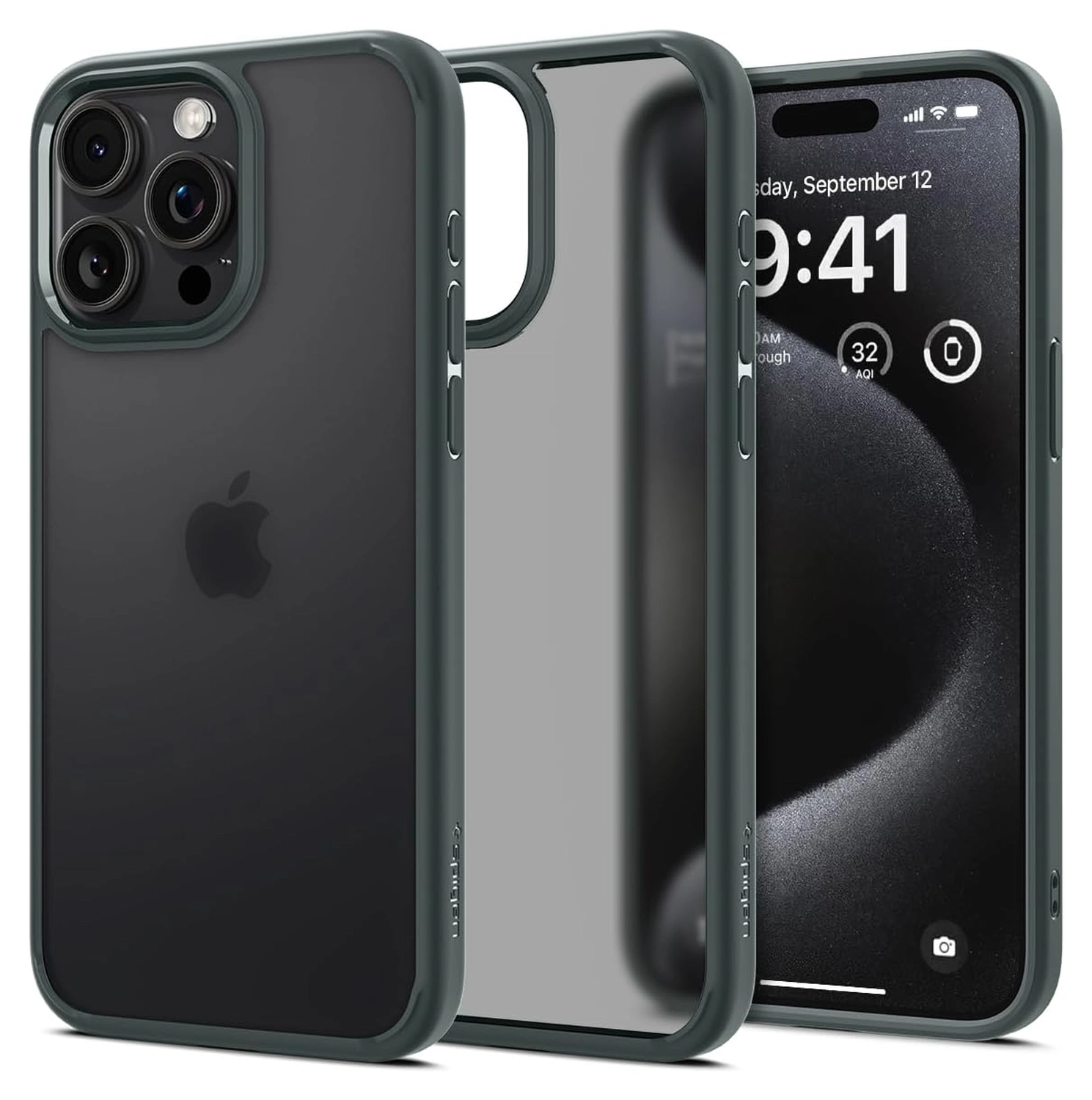 Spigen Ultra Hybrid Apple iPhone 15 Pro Max Hoesje Frost Green afbeelding 1