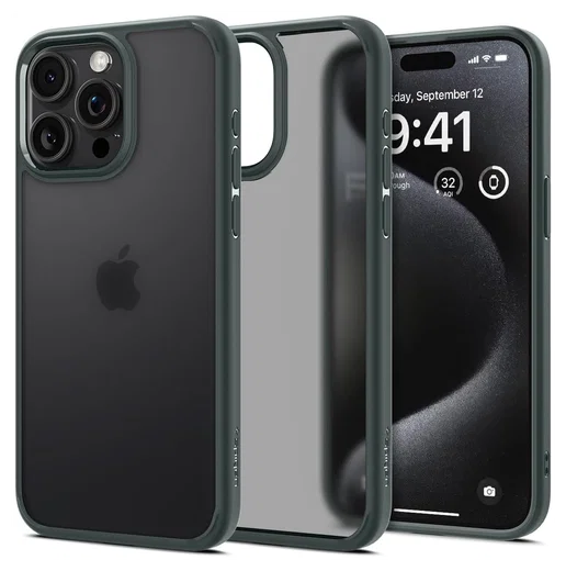 Spigen Ultra Hybrid Apple iPhone 15 Pro Max Hoesje Frost Green afbeelding 1
